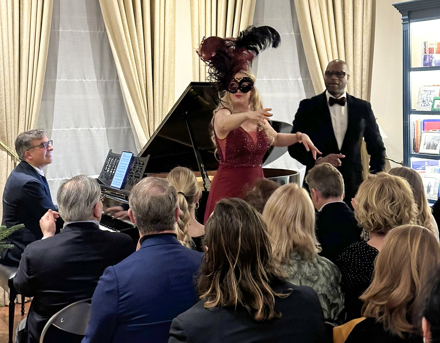 Musicians performing in an intimate setting